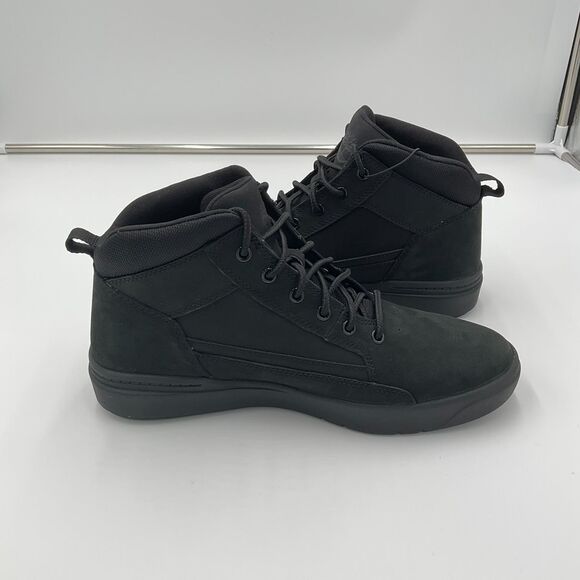 Men\'s Timberland Allston Mid Lace Sneaker Boot‎ Black Nubuck Leather TB0A69V5EQ4 main image 9